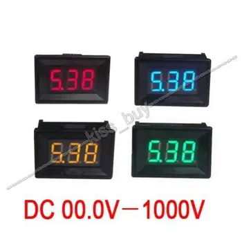 0-1000V DC Voltmérő Nagy pontosságú Digitális LED Feszültség teszter Panel Méter