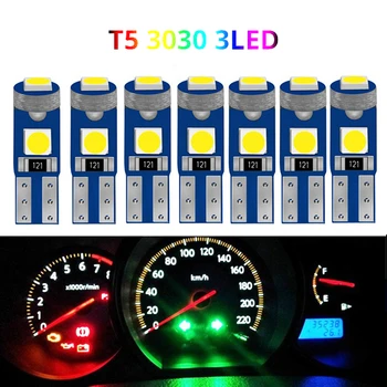 10DB T5 LED Izzó Műszerfal Világítás Nagy Fényerejű Nyomtávú Klaszter Lámpa Autó Kamion Műszerfal műszerfal Automatikus Belső Dekoráció