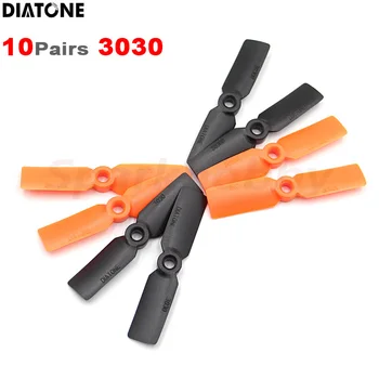 10Pairs Diatone 3x3 3030 3inch 2 Penge CW CCW PC Propeller 5mm Állat 130-150 Keret 1306 Motor RC FPV Multicopter Quacopter