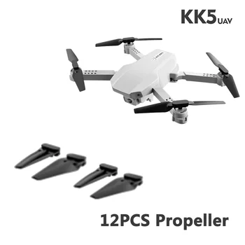 12DB Új KK5 Drón Propeller alkatrész Összecsukható 4K HD RC Quadcopter Fő Penge Tartozék