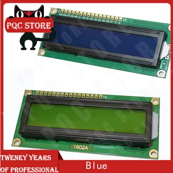 1db/sok 1602 16 × 2 Karakteres LCD Kijelző Modul HD44780 Vezérlő Kék/Zöld képernyő blacklight LCD1602 LCD monitor 1602 5V