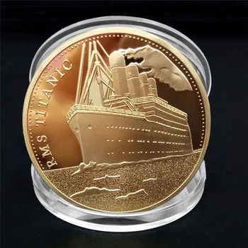 1db Titanic Hajó Emlékérme Titanic Incidens Gyűjteni BTC Bitcoin Művészeti Ajándékok lakberendezési 9Styles