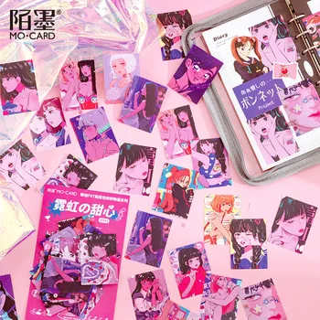 40Pcs Anime Matrica Szett Esztétikai Lányok Matricák Scrapbook Anyag Napló Napló Laptop Vázlatfüzet Dekoráció Japán Papíráru
