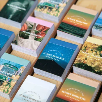 50 Lap Higurashi Romantikus Sorozat Art Festmények Írószerek Matrica Könyv Esztétikai Táj, A Naplózás, Dekor Matrica