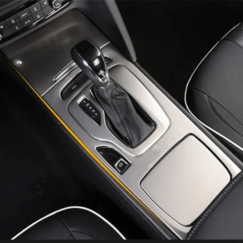 A Buick Regal Opel Insignia 2017 2018 2019 rozsdamentes acél Belső Center vezérlőegység Shift Panel Fedél Trim LHD