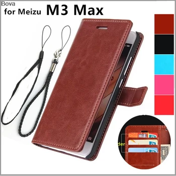 A Meizu M3 Max Esetben kártya-tartó fedelét esetben a Meizu M3 Max 6.0-es bőr telefon tok pénztárca esetben flip cover tok