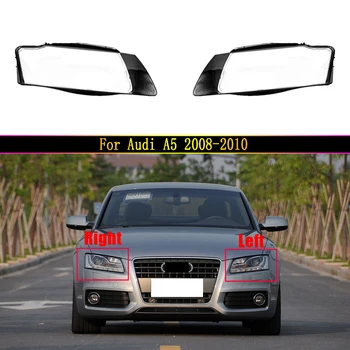 Automatikus Fényszóró Esetben Az Audi A5 2008 2009 2010 Kocsi, Első Fényszóró Fedelét Fény Üveg Lencse Fényes Lámpaernyő Shell