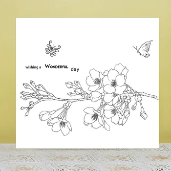 AZSG Van egy csodálatos nap Virág Tiszta Bélyegek/Tömítések DIY Scrapbooking/Kártya Készítés/Album Dekoratív Szilikon Bélyegző Kézműves