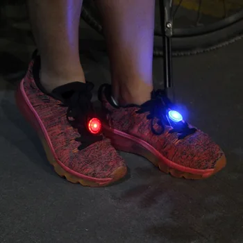 Bicikli Kerékpár Led Lámpa Kültéri Sportok, Futás, Mini Villogó LED Fáklya Futó Éjszakai Gyaloglás a Cipőt Biztonsági Figyelmeztető Lámpa Lámpa