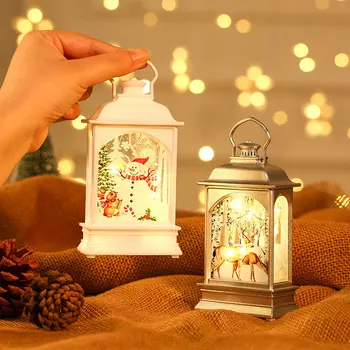 Dekoratív Karácsonyi Hógömb LED Lámpás Lógott Karácsonyi Dekoráció lakberendezés