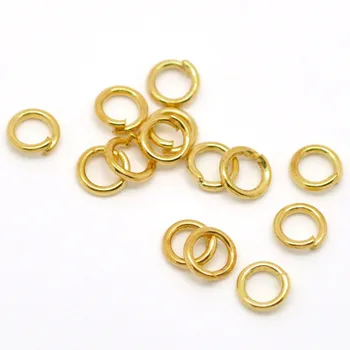 DoreenBeads 5mm, Kézzel készített Arany Színű Fém Nyitott Jump Gyűrűk DIY, Hogy Fülbevaló, Nyaklánc Női Medálok, Ékszerek, Megállapítások,1000PCs
