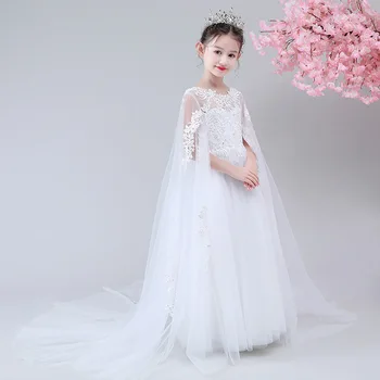 Gyermek ruha hercegnő ruha, lány, erdő tündér, esküvői ruha, koszorúslány, tütü szoknya, szél fogadó, guzheng teljesítmény