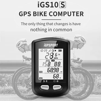 IGPSPORT iGS10S GPS - Kompatibilis Kerékpár-Számítógép Vezeték nélküli Sebességmérő Kerékpáros Számláló Támogatja a Bluetooth, majd a HANGYA+