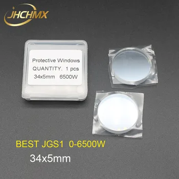 JHCHMX Behozatali Kvarc Fiber Lézer Védő Windows/Lencse 34*5mm 0-6500W A 1614767 Trumpf EGY Bystronic Fiber Lézer Gépek