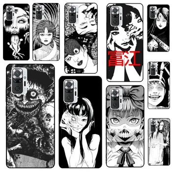Junji ito Uzumaki Horror Manga A Xiaomi Redmi Megjegyzés 11 10 9 8 Pro 9-ES 10-ES Telefon Esetében Redmi 10 9 9A 9B 9T Shell Cover