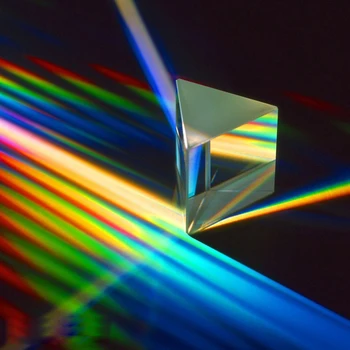 K9 Optikai Üveg Kristály Háromszög alakú Prizma 15cm Tanítás Szivárvány Fénykép Háromszög alakú Prizma Fizika Gyermekek Fény Kísérlet