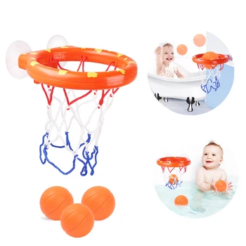 Kisgyermek Játék, Lövöldözős kosarán Játékok 3 Golyó Baba Fürdő Játék Víz Zuhany Játék Készlet Mini Kosárlabda a Gyermekek