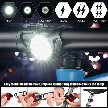 Legújabb Hátsó Kerékpár Lámpa USB Újratölthető IPX6 Vízálló Kerékpár Lámpa MTB Sisak Pack Táska hátsó Lámpák Dropshipping