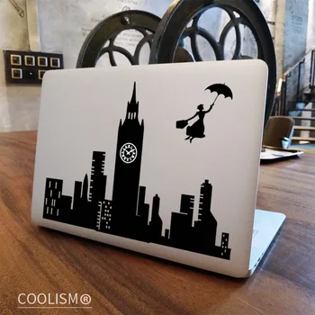 Mary Poppins, London Skyline Laptop Matrica Apple Macbook Pro Retina Air 11 12 13 15 hüvelykes Művészet, Mi a Könyv Bőr Mac Notebook Matrica