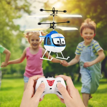 Mini Indukciós Játék Repülők, Repülő Játékok RC Repülő, Helikopter Rajzfilm Távirányító Drón Infravörös Érzékelő Repülőgép Drón Gyerekeknek