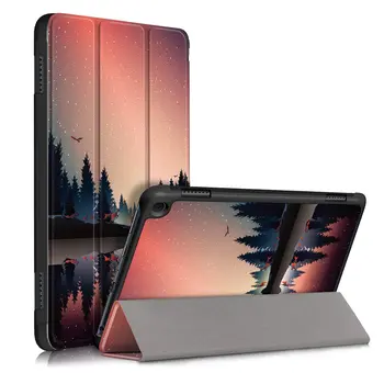 Mágneses PU bőrtok Amazon Kindle Fire HD 8 Plusz 8.0 Hüvelyk 2020 Tabletta Fedezi A Tűz HD8 Plusz Esetben + Toll Film