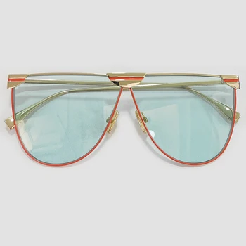 Nagyméretű Női Napszemüveg Retro Luxus Márka, Design Nagy Keret Pajzs Napszemüveg Nők UV400 Szemüveg
