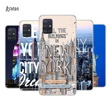 New York Fashion Samsung Galaxy A01 A11 A12 A22 A21S A31 A41 A42 a51-es A71 A32 A52 A72 A02S Puha Telefon Esetében