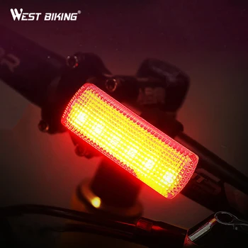 NYUGAT-KERÉKPÁROZÁS Kerékpár LED Lámpa Este Szabadtéri Kerékpáros Biztonsági Figyelmeztetés, hátsó lámpa USB Újratölthető Esővédő Kerékpár Hátsó Lámpa