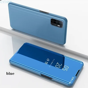 Okos Flip Telefon tok Samsung Galaxy J2 J4 J5 J6 J7 Miniszterelnök A11 A70 A42 A12 A21S M51 M60S M80S A81 S9 Luxus tükör telefon esetében