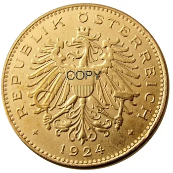 Olaszország 1924 100 Kronen Aranyozott Másolás Érmék