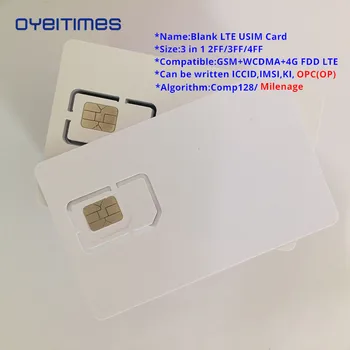 OYEITIMES 4G Programable Üres SIM Kártya GSM WCDMA LTE SIM-Kártya 2/3FF/4FF-Val, MERT ICCID IMSI KI OPC(OP) SIM-Kártyát Kezelő