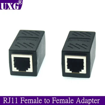 RJ11 6P6C 6P4C 6P2C Női PCB Kapcsolat Telefon Hosszabbító Kábel Coupter C LAN csatlakozó