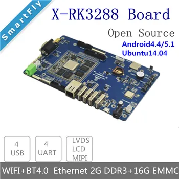 RK3288 négymagos ARM Cortex-A17 Fejlesztési Tanács 2GB DDR3 16G eMMC HDMI2.0 4K-2.4 G/5GVWifi Firefly android linux demo board