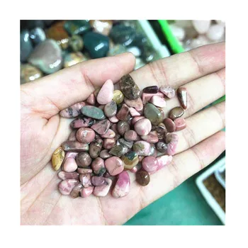 Természetes Rózsaszín Rhodonite Chips Kristályok Gyógyító Gemtone Dekoráció