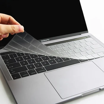 TPU Tiszta Laptop Billentyűzet fedél A Macbook pro13 15 Billentyűzet védőfólia 0,3 mm vékony Billentyűzet esetében Air13 pro16