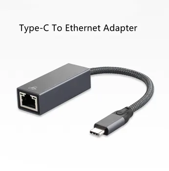USB-C Ethernet USB-C-RJ45 Lan Adapter MacBook Pro Samsung Galaxy S10/S9/Note20 C Típusú Hálózati Kártya USB-Ethernet