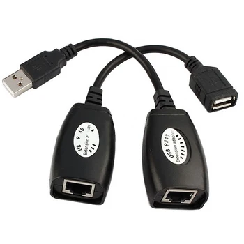 USB-RJ45 Át Repeater Meghatározott Szakmai Kiterjesztését Ethernet Hálózati Kábel, Cat5e/6 Irodai Kiegészítők LAN Haza Adapter Extender