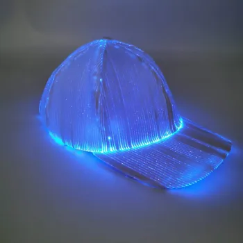 Világító Baseball Hip-Hop LED-es Sapka Lámpa Beépített Akkumulátor Koncert Rost Neon Lámpa Kap DJ Hip-Hop Buli Újdonság Menő Ajándék