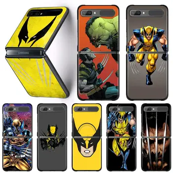 Wolverine Marvel Suprehero Esetben A Samsung Z Flip3 5G z flip coque közelében Galaxy zflip3 Z Flip 3 ZFLIP 3 ZF3 Kemény Héj Fundas