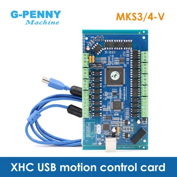 XHC 3/4 Tengely USB-Motion Control Kártya MKS3/4-V Elszigetelt nyitott kollektor kimenet 5 V,20 ma 2000KHZ Szigetelési Feszültség KV-os 3.5