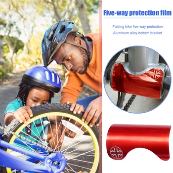Összecsukható Kerékpár Alsó Tartó Keret Protector Matrica Párna Brompton MTB Kerékpár monoblokk Matrica Védő Őrség Pad