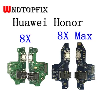 Új Mikrofon Modul+USB Töltő Port Igazgatóság Flex Kábel, Csatlakozó Alkatrészek Huawei Honor 8 / Megtiszteltetés 8 Lite / Megtiszteltetés, 8X / 8X Max