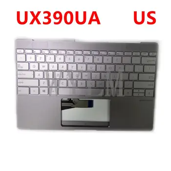 Új Palmrest Felső Esetben Közgyűlés felső fedelet laptop billentyűzet Asus ZenBook 3 UX390 UX390UA UX390U háttérvilágítással billentyűzet Ezüst