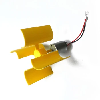 Mini Szél Függőleges Turbina-Generátor Modell Tanítás Fizikai energiatermelés Elvi DIY Tudomány, Oktatás Y5GB
